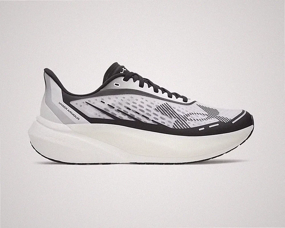 Under Armour Herren UA Velociti Distance Laufschuhe weiß / schwarz