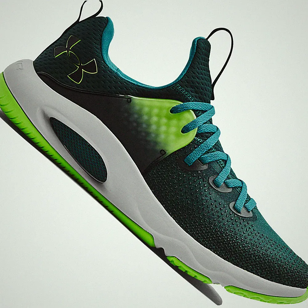 Under Armour Hovr Rise 3 Herren-Laufschuhe Jogging-Schuhe Running Fitness Grün
