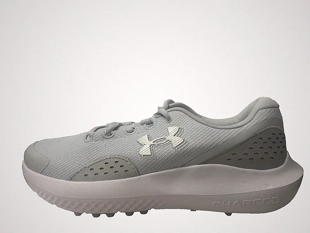 Under Armour Surge SPIKELESS Herren Laufschuhe UK 10 US 11 EU 45 HALO GREY