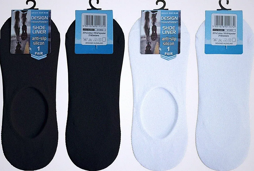 Unsichtbare Sneaker Socken No Show Schuheinlage Herren Damen Damen Anti Rutsch Silikon