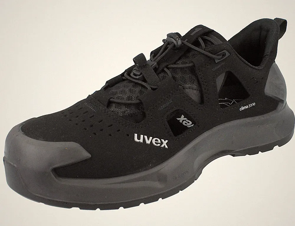 UVEX 1 x-craft Herren Sicherheitssandale S1PL schwarz Microfaser