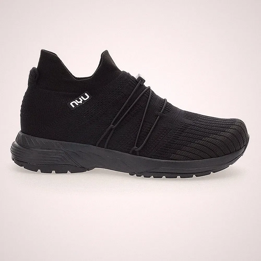 UYN FREE FLOW TUNE BLACK SOLE Sneaker Laufschuh Runningschuh Herren schwarz