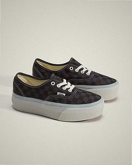 Vans Authentic Plateau Original Schuhe dunkelgrau/schwarz/weiß