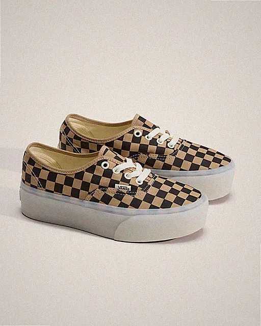 Vans Authentic Plateau Original Schuhe hellbraun/weiß