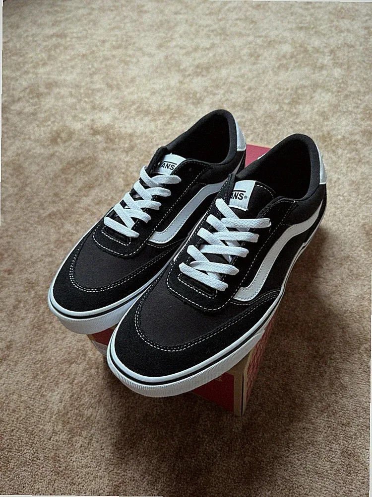Vans Brooklyn LS Herrenschuhe Schnürschuhe Sneaker low Schwarz Freizeit