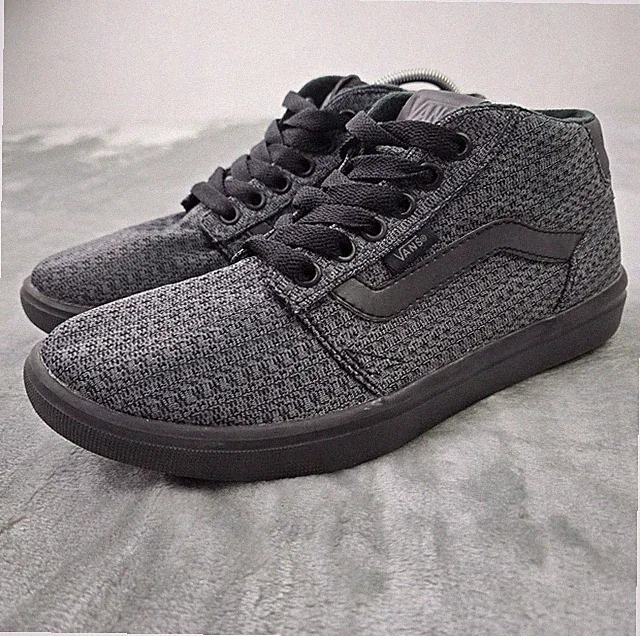 Vans Chapman Mid Lite Sneaker Herren UK 5,5 EU 38,5 Schwarz Grau Skateschuhe