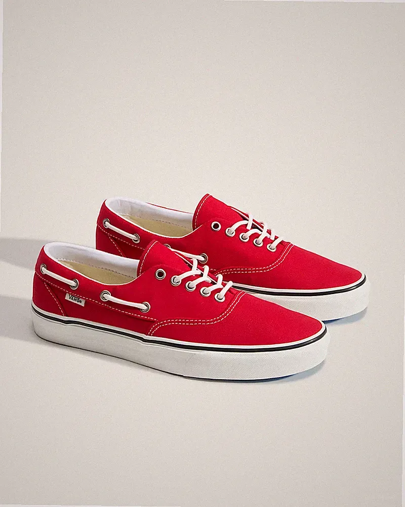 Vans Premium Authentic Boat Original Schuhe rot/weiß