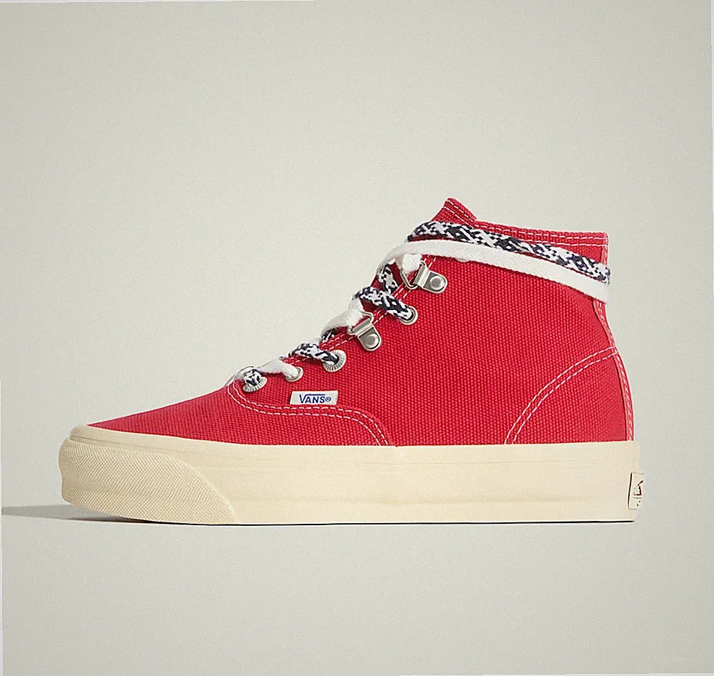 Vans Premium Authentic Hi 2.0 Unisex Schuhe in Rot alle Größen begrenzter Bestand