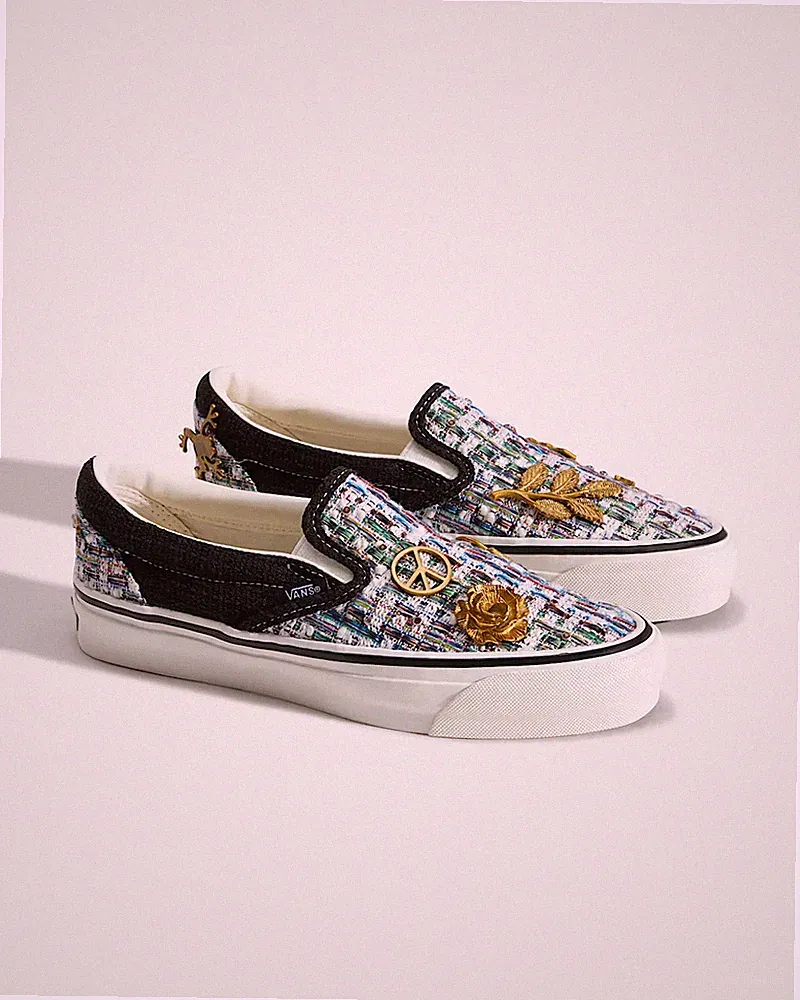Vans Premium Classic Slipper Limited Edition Schuhe Schwarz/Weiß/Multi