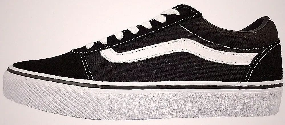 Vans Ward Herrenschuhe Schnürschuhe Sneaker Schwarz Freizeit