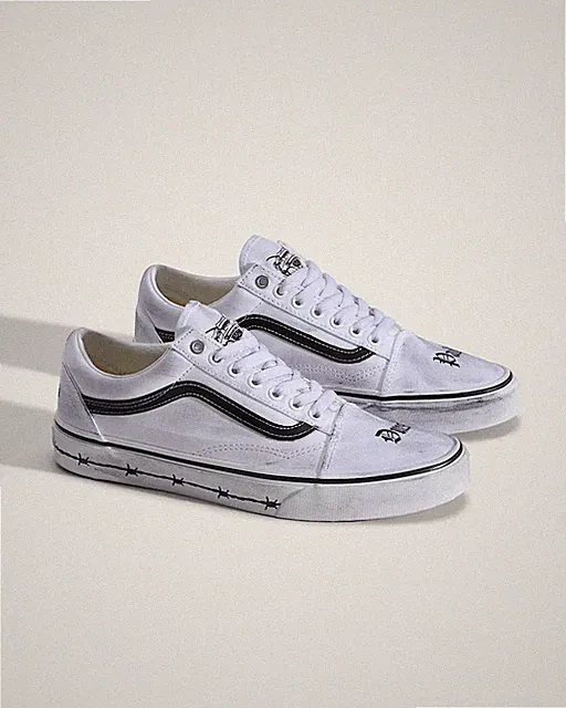 Vans X Travis Barker Old Skool Limited Edition Schuhe weiß/schwarz