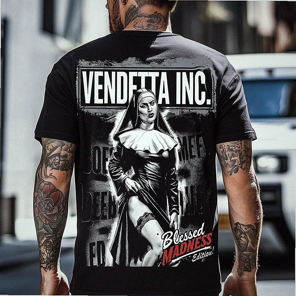 Vendetta Inc. Herren kurzarm Shirt Sassy Sister schwarz VD-1527 Tshirt S - 5XL