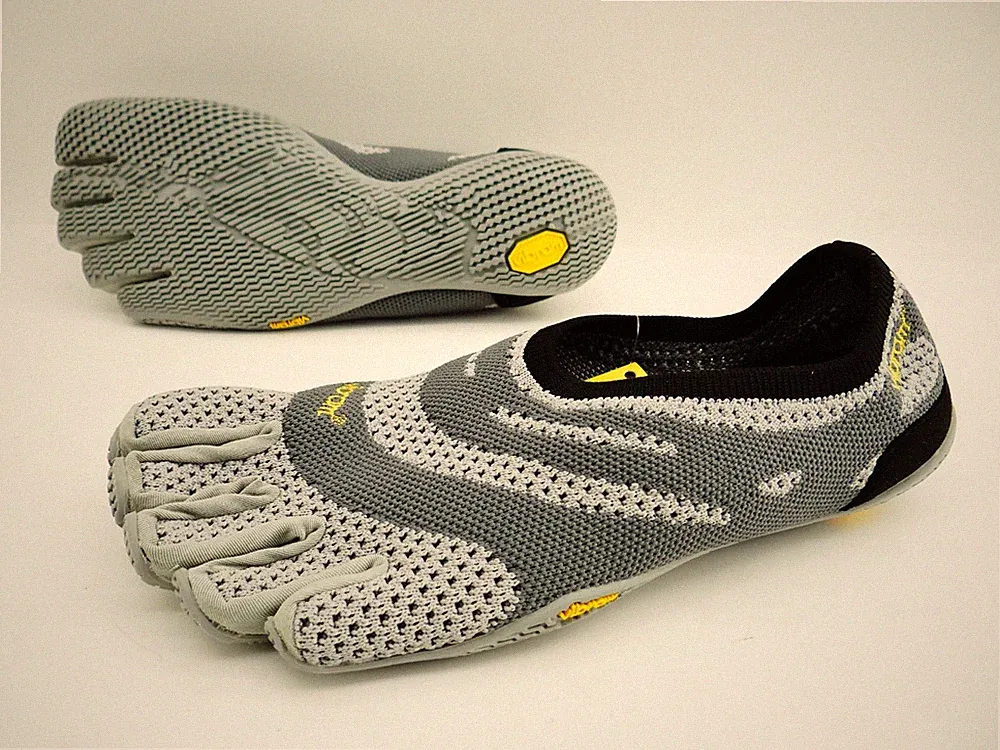 Vibram fivefingers EL-X KNIT Grau Barfußschuhe Zehenschuhe Laufschuhe Flach 47
