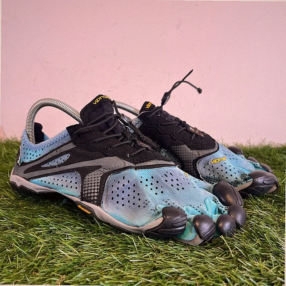 Vibram Turnschuhe Herren Größe 9 Blau FiveFinger V-Run Barfuß Komfort Laufschuhe