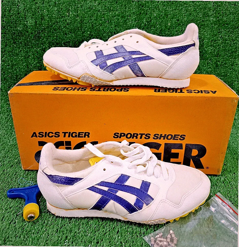 Vintage Asics Tiger Talon GN55 Track Spikes Schuhe Turnschuhe Laufen Gr. 5,5
