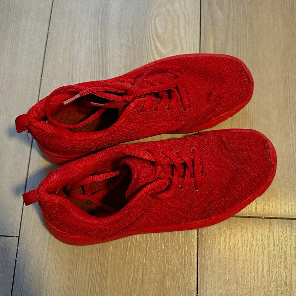 Vty Unisex Low Top Sneaker Rot EU 37 Schnürung Sportschuh Fitness Laufen