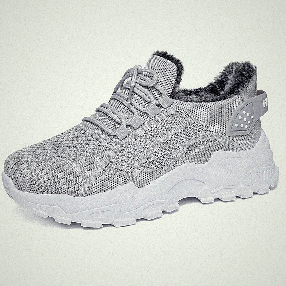 Winterschuhe Damen Sportschuhe Laufschuhe Warm Gefütterte Sneaker Walkingschuhe