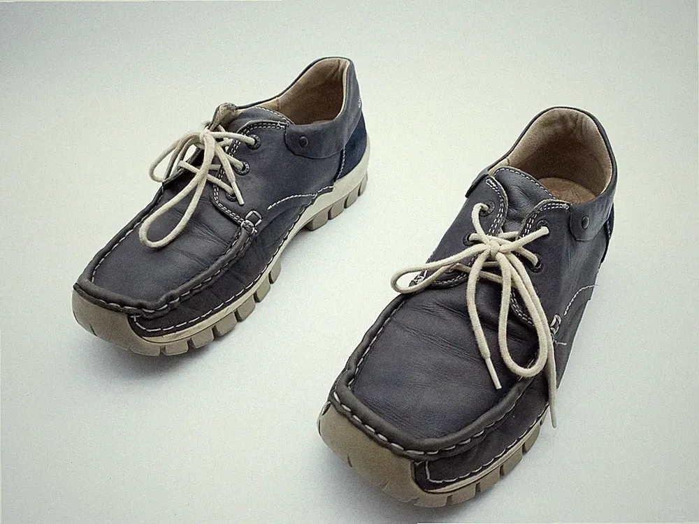 wolky Herren Schnürschuhe Freizeitschuhe Leder Blau Gr. 41 EU Art. 39556-30