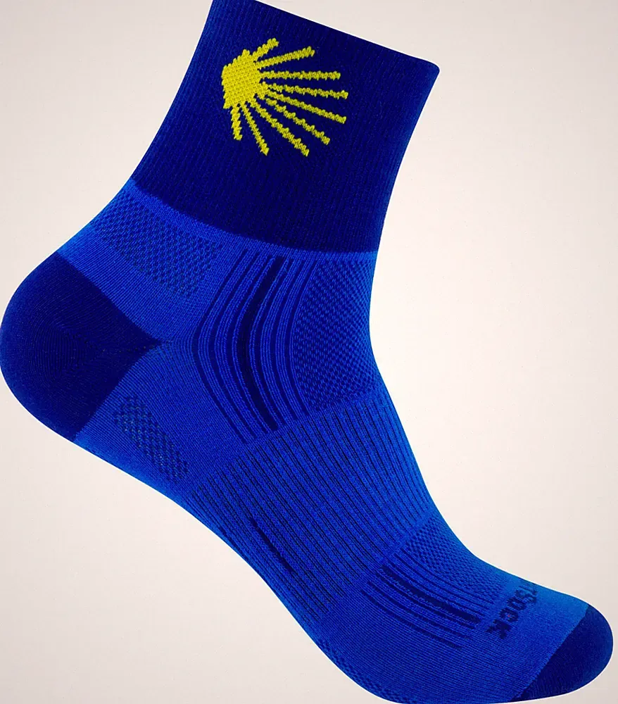 WrightSock Laufsocke, Wandersocke -anti-blasen- Socke royal - Stick Jakobsweg