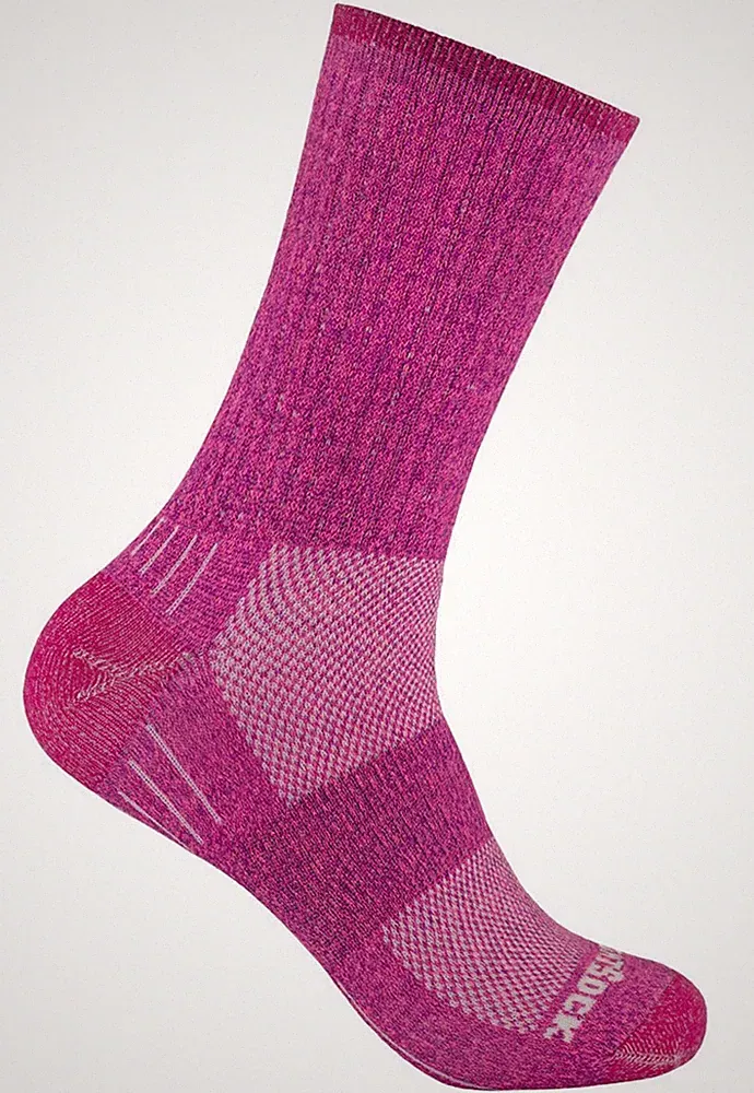 WRIGHTSOCK Profi Laufsocke, Wandersocke anti-blasen-system lange anthrazit-Pink