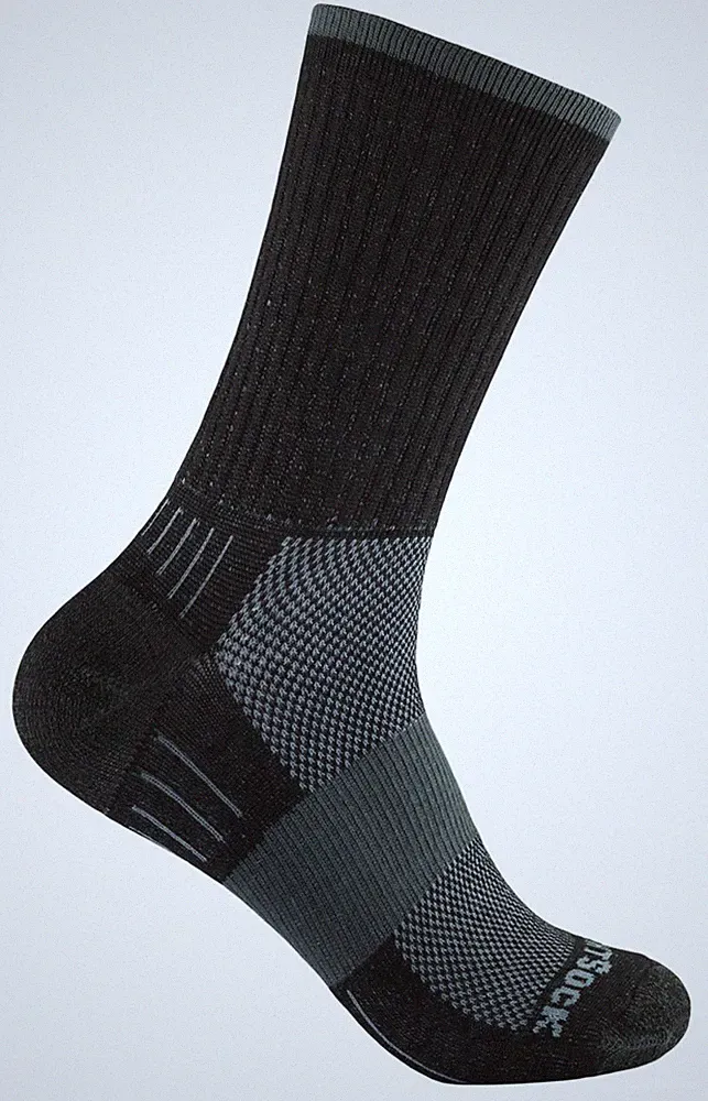 WRIGHTSOCK Profi Laufsocke, Wandersocke anti-blasen-system lange schwarze Socken