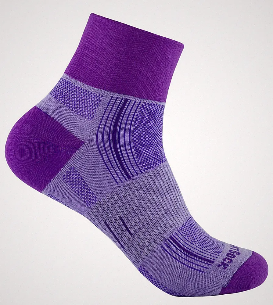 WRIGHTSOCK Profi Laufsocke Wandersocke anti-blasen-system - lila