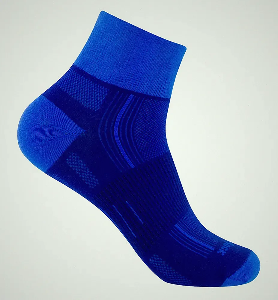WRIGHTSOCK Profi Laufsocke Wandersocke anti-blasen-system - royal blau