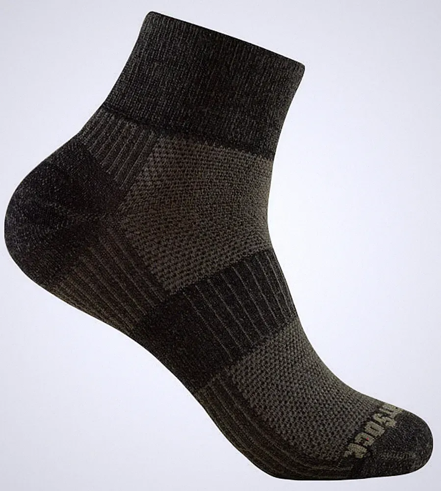 WrightSock Sportsocke in timber mittellang Coolmesh II Merino Wolle